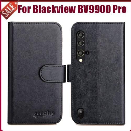 Blackview BV9900 Pro Case 5.84" Fashion 6 Colors Flip Soft Leather Phone Wallet Cover For Blackview BV9900 Pro Case Card Solts