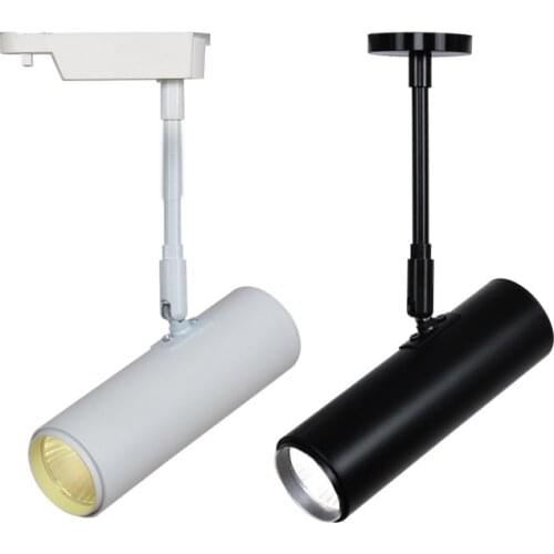 Cob Led Track Light 20W 30W Surface Mounted Led Spot Ceiling Lighting Track Lighting Led Spotlight White shell Black shell