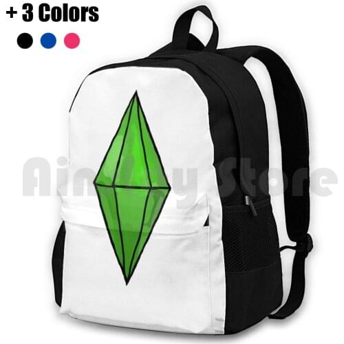 Giant Plumbob Outdoor Hiking Backpack Riding Climbing Sports Bag Sims The Sims Sims 2 Sims 3 Sims 4 Ea Plumbob Sim Games Pc