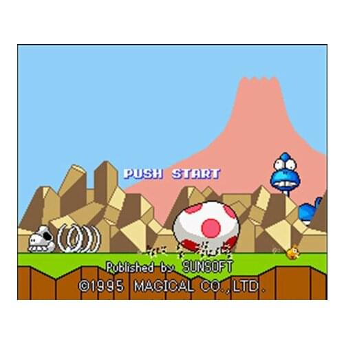 Hungry Dinosaurs NTSC Version 16 Bit 46 Pin Big Gray Game Card For USA Game Players
