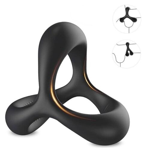 Penis Cock Ring For Men Delay Ejaculation Erection Sex Toys For Couple Cockring Dick Enlarger Rings Scrotum Stretcher -40