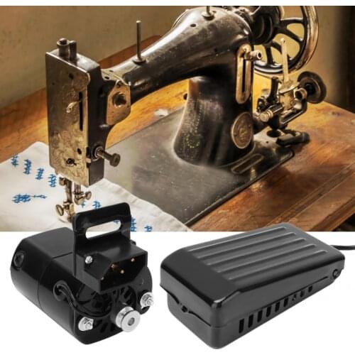 Sewing Machines Motor 180W Sewing Machine Motor & Foot Pedal Kit Set Domestic Sewing Machine Foot Pedal Controller Speed Pedal