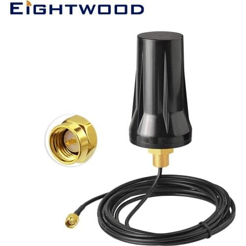 Eightwood 4G LTE SMA Screw Mount Omni Antenna for Verizon AT&T T-Mobile Sprint Router Wireless Home Phone Cellular Trail Cameras