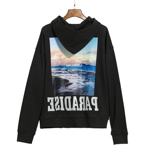 New High 2021 Men Luxury classic Landscape ASKYURSELF Hoodies Hoody hooded Sweatshirts velvet Cotton Drake Thicken Fleece #066