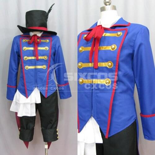 New Arrival Anime Black Butler Drocell Caines Cosplay Costume The Circus Stage Performance Role Paly Clothing Custom Make Any