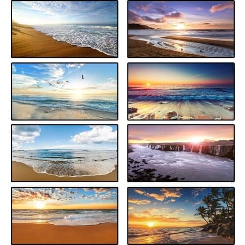 Modern Scandinavian Pictures Nature Landscape Canvas Posters and Prints Murals Sea View Beach Waves Living Room Decoration