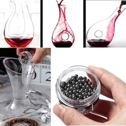 800pcs Wine Tea Stains Clean Hookha Cup Glass Bottle Cleaning Ball Pellets Stainless Steel Bead Brushing Bar Tool Accessories