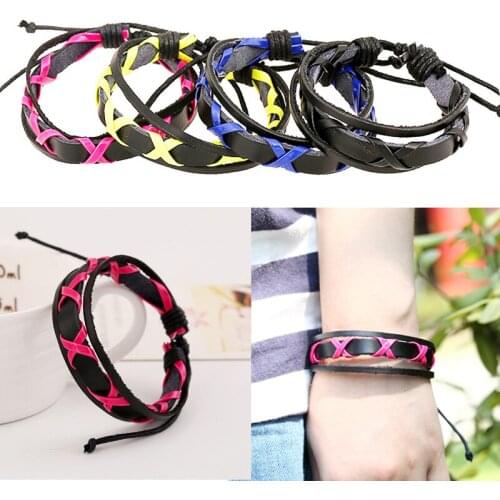 Discounted Prices! Multi-color Optional Braided Bracelet Leather Bracelet Charm Men Vintage Male Braid Jewelry for Women