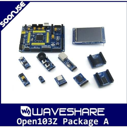 Waveshare Open103Z Pack A STM32F103ZET6 STM32F103 ARM Cortex-M3 STM32 Development Board + 9 Modules