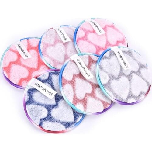1pcs Face Cleansing Towel Makeup Sponge Reusable Makeup Remover Double Layer Cleaning Wipe Cleansing Tools