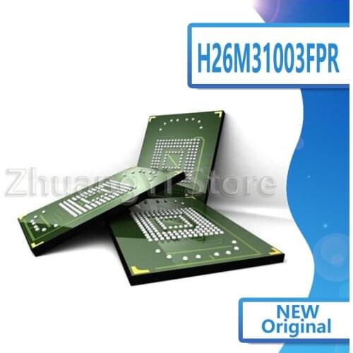 1pcs/lot H26M31003FPR H26M31003HPR mobile phone chip IC 153 balls 4G emmc font