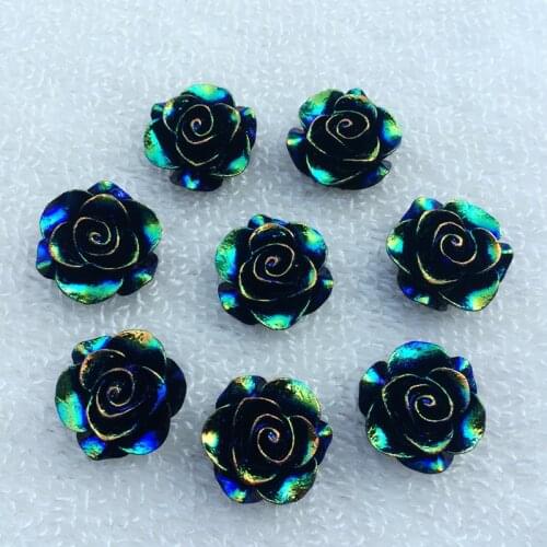 10PCS 19mm 3D Flower flatback resin cabochon for hair bow diy Scrapbook Embellishment-E657