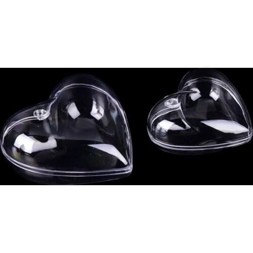 2Pcs/lot 65/80mm Cake Moulds Baking Pastry Chocolate Plastic Sphere Bathroom Bath Bomb Water Heart Round Kitchen