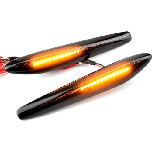 2Pcs LED Dynamic Side Marker Lights Car Turn Signal Blinker Lamps For Alfa Romeo 159 / 159 Sportwagon / Boera / Spider typ 939