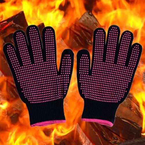 Only 1pc 300 Centigrade Heat Resistant BBQ Gloves Cotton Silicone Non-Slip Hair Styling Jy28 20 Dropship
