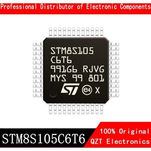 5pcs/lot new original STM8S105C6T6 STM8S105 LQFP-48 microcontroller MCU In Stock