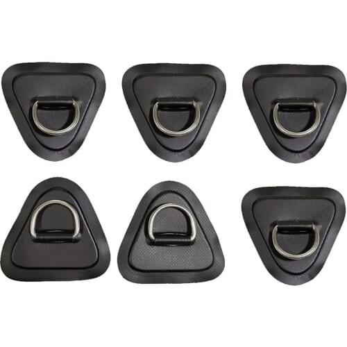 6 Pack Stainless Steel Kayak D- Buckle for Surfboard Canoe Accessories