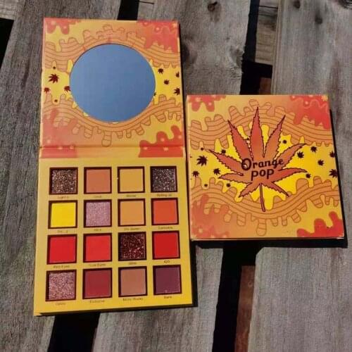 Long Lasting 16 Colors Eye Shadow Palette Makeup Brighten Matte & Shimmer Pigment Pressed Powder Cosmetics 24Pcs/Lot DHL Free