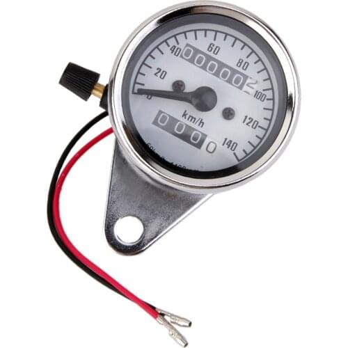 Dual Odometer Gauge Double Mileage Meter for Motorcycle ATV Scooter
