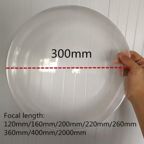 Round acrylic solar fresnel lens diameter 300mm focal length 120mm 160mm 200mm 220mm 260mm 360mm