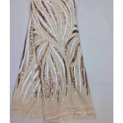 Hot-selling high-end dress two-color sequined mesh embroidered lace, suitable for fashionable dress skirts