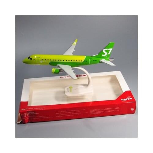 30CM 1:100 Plastic Russian Air Siberia S7 ER170 Airlines Airways Aircraft DIY Assembled Assembly airplane model Air Plane