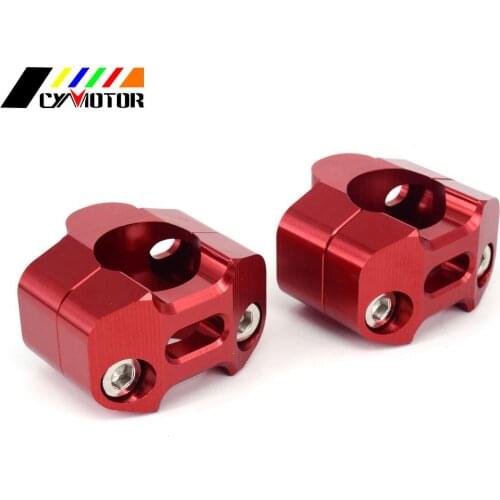 Motorcycle 1 1/8" CNC Aluminum Handlebar Risers 28mm Adjustable Fat Bar Clamps Universal For KTM EXC YZF CRF KLX Dirt Pit Bike