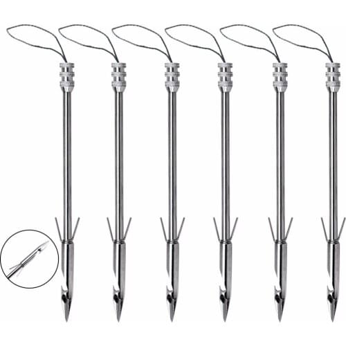 New 6pc Stainless Steel Broadheads Arrowhead Bow Fishing Arrowhead Slingshot Catapult Dart Hunting Shooting Fish set