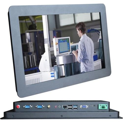 15.6''Desktop pc bulit in camera intel core i3 6100u 4usb/2rs232/wifi Embedded Panel pc with Resistive touch 1366x768