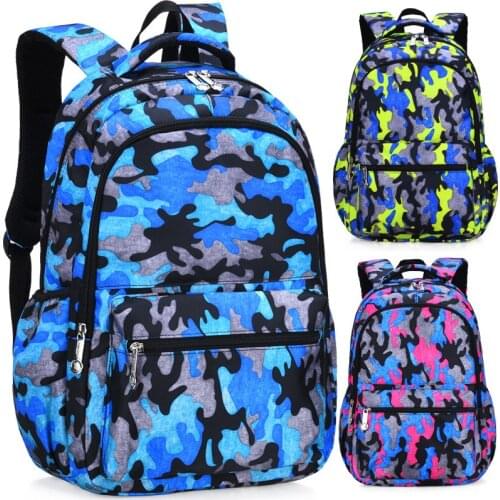 Waterproof Camouflage Boys School Bags Capacity Backpacks For Teenagers Student Book Bag School Backpack Women mochila escolar