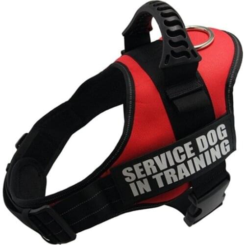 Dog Reflective Vest Harness for Service Dogs,Comfortable No Pull Dog Harness with Handle for Small/Medium/Large Dogs