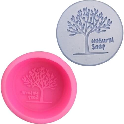 Silicone Mould Small Tree Shaped Natural Soap Mold Car Aromatherapy Decoration Mold Cake Mold Silicone Fondant Baking Mold