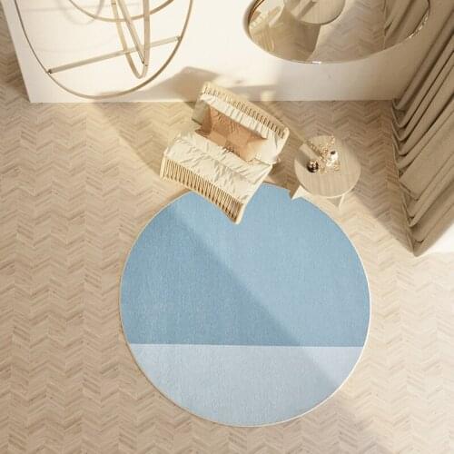 Nordic style light luxury round carpet computer chair living room home bedroom bedside carpet childrens room carpets