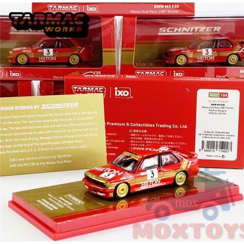 Tarmac Works 1:64 E30 1987 2020 Macau Racing live edition Diecast Model Car