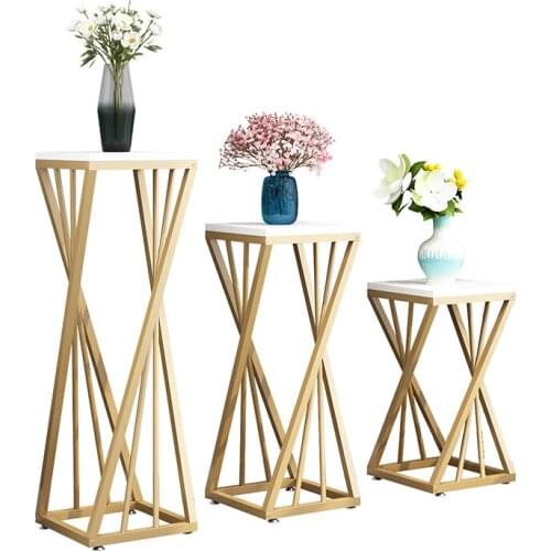 Living Room Slightly Luxury Decoration Indoor Decoration Storage Rack Simple Modern Jardiniere
