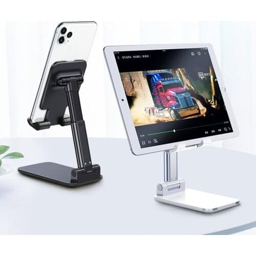 Universal Table Cell Phone Stand Desk Mobile Phone Holder Stand For iPhone iPad Adjustable Metal Desktop Tablet Holder