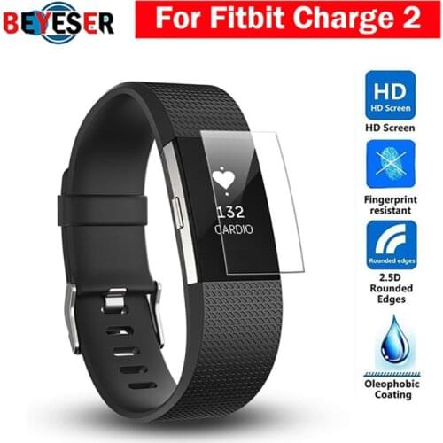 BEYESER HD Protective Film for Fitbit Charge 2 Charge2 Band Anti-Scratch TPU Screen Protectors Bracelet Screen Clear Ultra Thin
