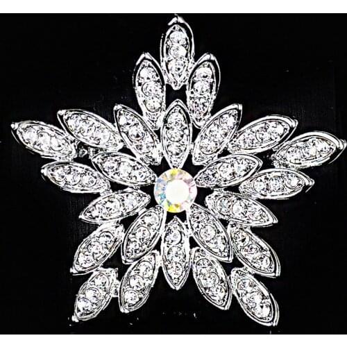 Christmas Fine Jewelry Brooches for Women 925 Silver Party Luxury Stars Brooch Jewelry Trendy Christmas Party Brooches Unisex