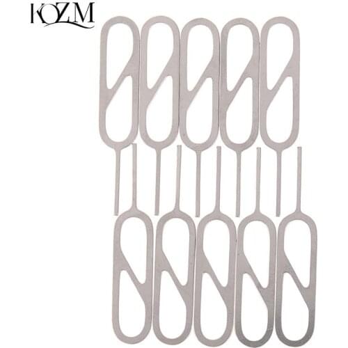 10pcs/pack Metal SIM Card Tray Removal Eject Pin Key Tool Needle For IPhone For Oppo For Vivo For Xiaomi