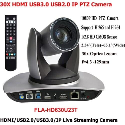 2MP HDMI USB2.0 USB 3.0 PTZ IP Camera 30x Zoom Video Conferencing Equipment for Conference Room
