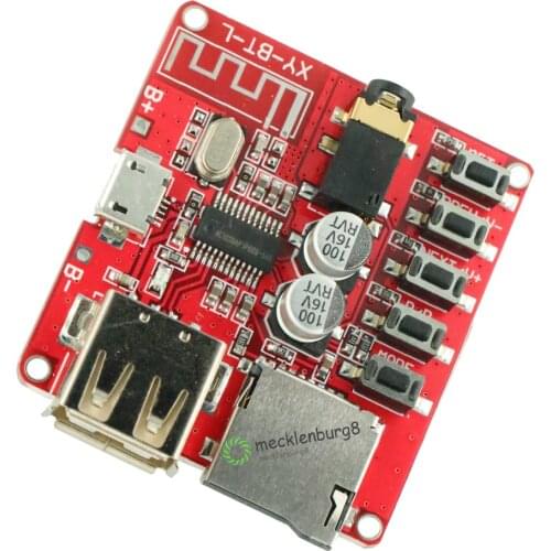 2 pcs. MP3 Bluetooth Decoder Board Lossless Car Speaker Amplifier Modified Bluetooth 4.1 Circuit Stereo Receiver Module 5V