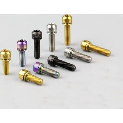 2pcs M5 mountain road bike vertical screw dial A2 series screws titanium alloy 14mm-25mm length