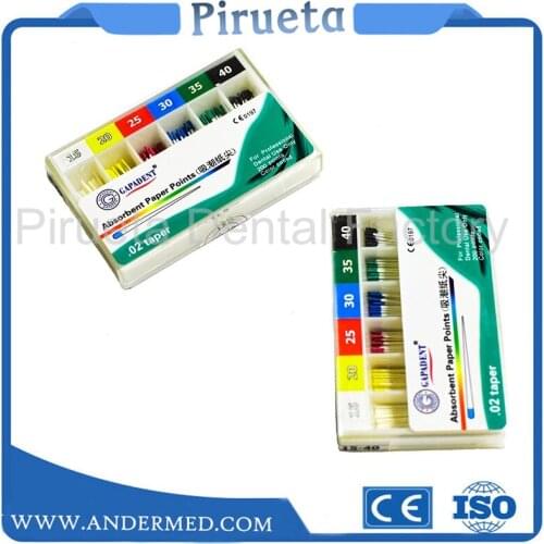 2 Packs Dental Absorbent Paper Points Root Cancel Endodontics Cotton Fiber Tips Dentist Product Care Superior Quality#15-#40
