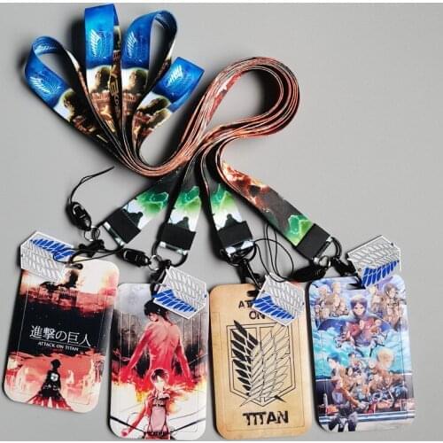 24pcs/lot MD1011 DMLSKY Anime Card Holder ID Holder Bus Card Holder Staff Card With Lanyard