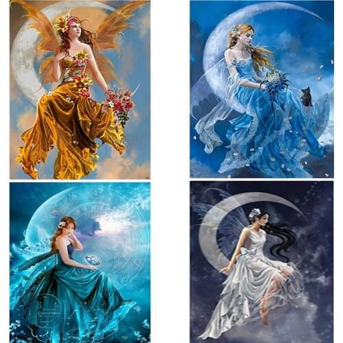 5D Diamond Painting DIY Oil Painting Cross Stitch Embroidery Full Round Drill Foreign Beauty Home Decoration Room Decor