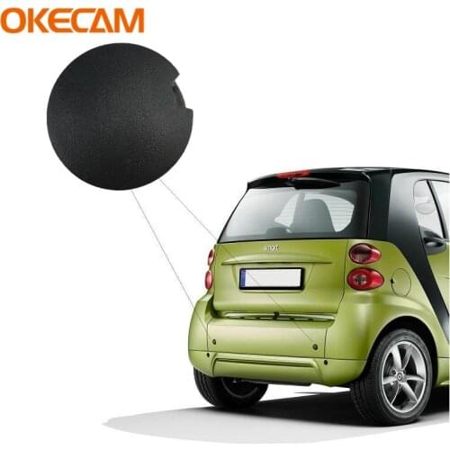 Car Front Rear Bumper Tow Hook Eye Coupler Cover Black For Smart 451 Fortwo 2009 2010 2011 2012 2013 2014 Trailer Cover Cap