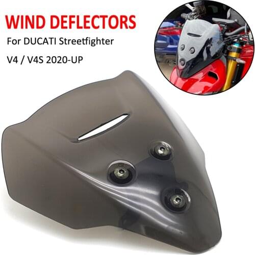 For DUCATI Streetfighter V4 V4S V4 S 2020 2021 Motorcycle Accessories Windscreen Windshield Viser Baffle VIsor Wind Deflectors