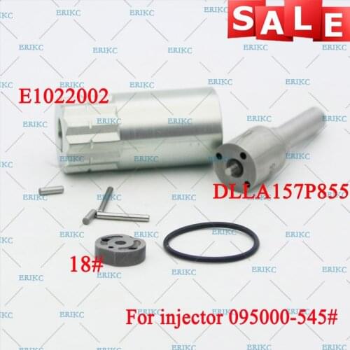 ERIKC 095000-5450 Injector Overhaul Repair Kits Nozzle DLLA157P855 Valve Plate, Pin, Sealing Ring for Mitsubishi 6M60 ME302143
