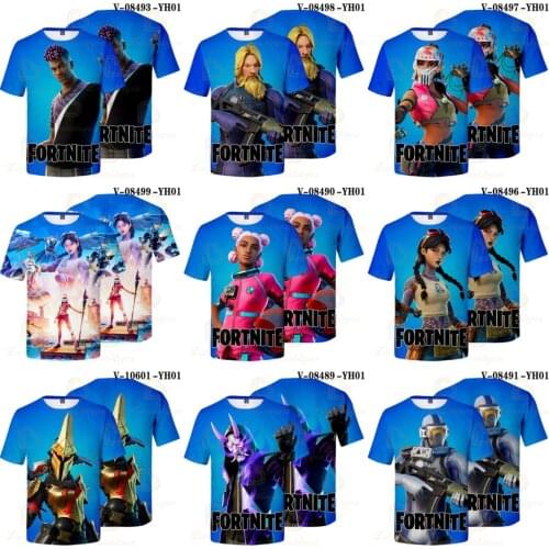 Fortnite Victory Royal 6 To 19 Years Kids Hero Tshirt Battle Royale 3D T-shirt Boys Girls Cartoon Tops Teen Clothes
