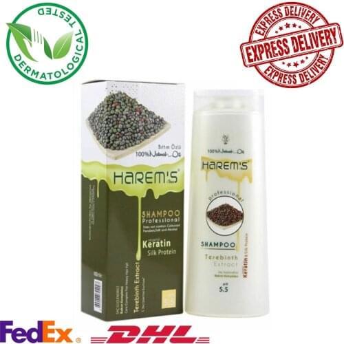 Harem’s Terebinth Bıttım Extract Shampoo Care Complex 13.5 fl oz - 400ml Keratin Protein For Anti Dandruff, Nourishing, Plumper